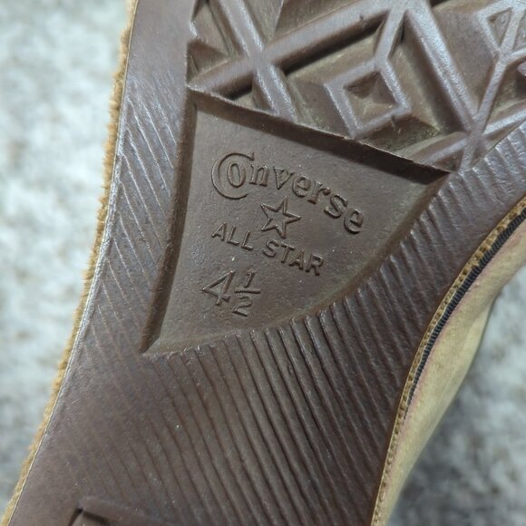 Vintage Converse Chuck Taylor Sneakers Mens 4.5 Maroon 60s 70s Low Top USA Made - Picture 10 of 10